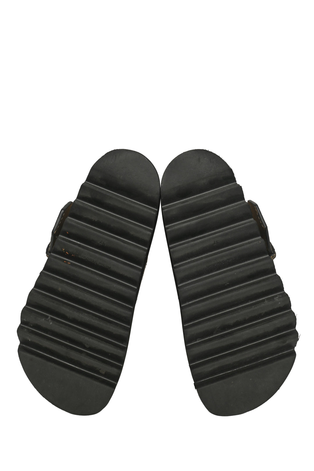 Acne Studios Size 37 Beline Python-Effect Leather Thong Sandals