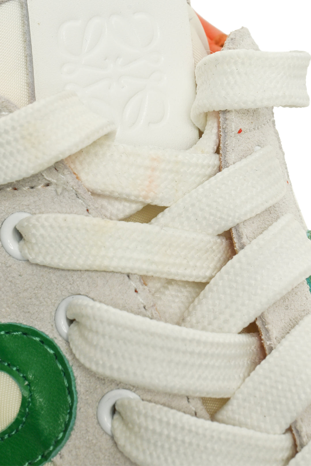 Loewe Size 45 Men's Flow Runner Suede Trimmed Sneakers