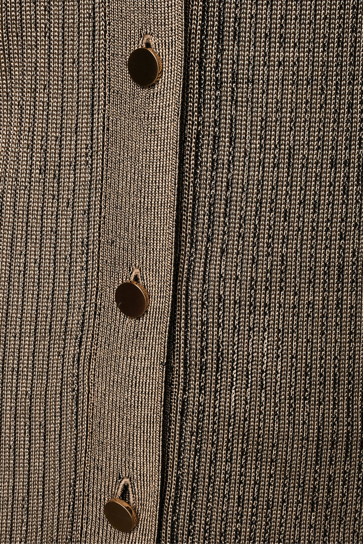L'Agence Size M Metallic Long Cardigan