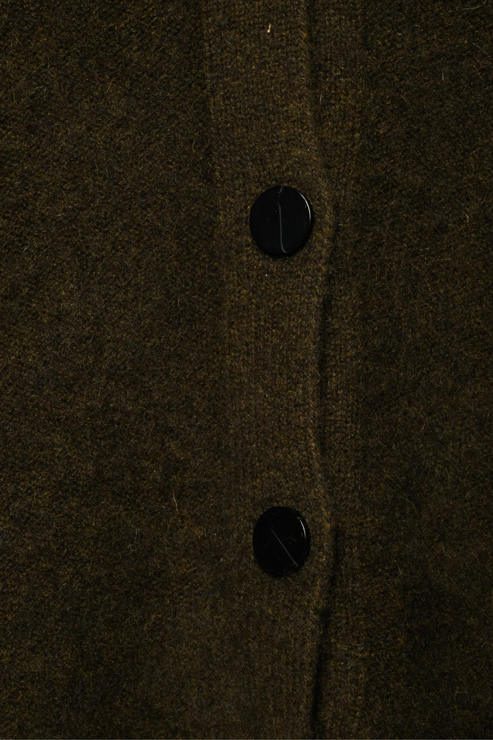 Vince Size M Plush Cashmere Polo Buttoned Cardigan