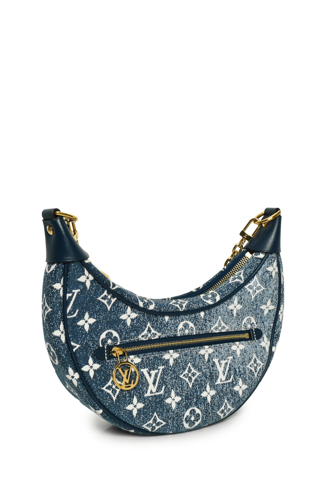 Louis Vuitton 2022 Monogram Jacquard Denim Loop Shoulder Bag