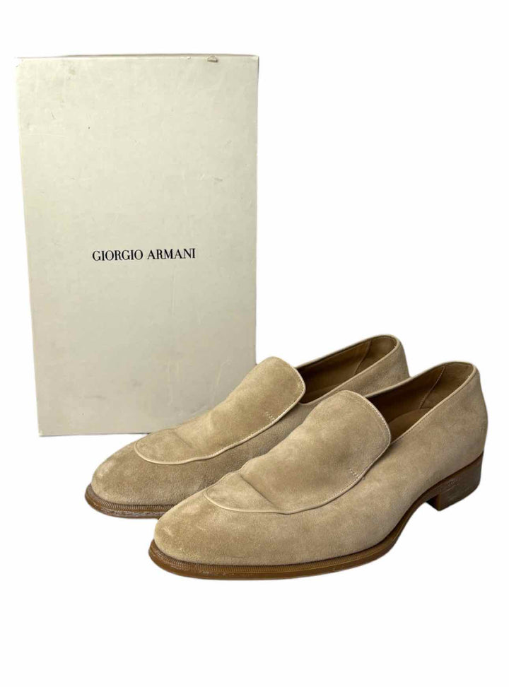 Giorgio Armani Size 43.5 Men's Suede Loafer Shoes