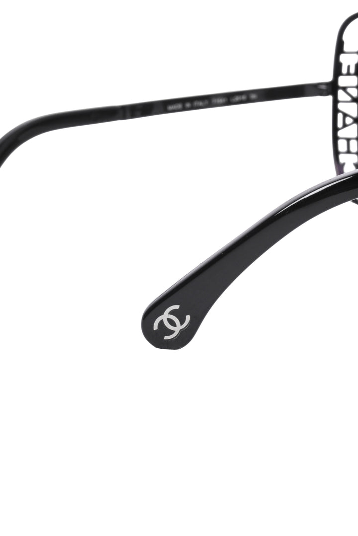 Chanel Metal Logo Square Sunglasses