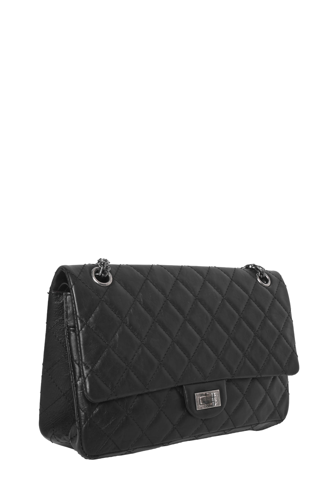 Chanel 2014-2015 Aged Calfskin Quilted 2.55 Reissue Flap Shoulder Bag