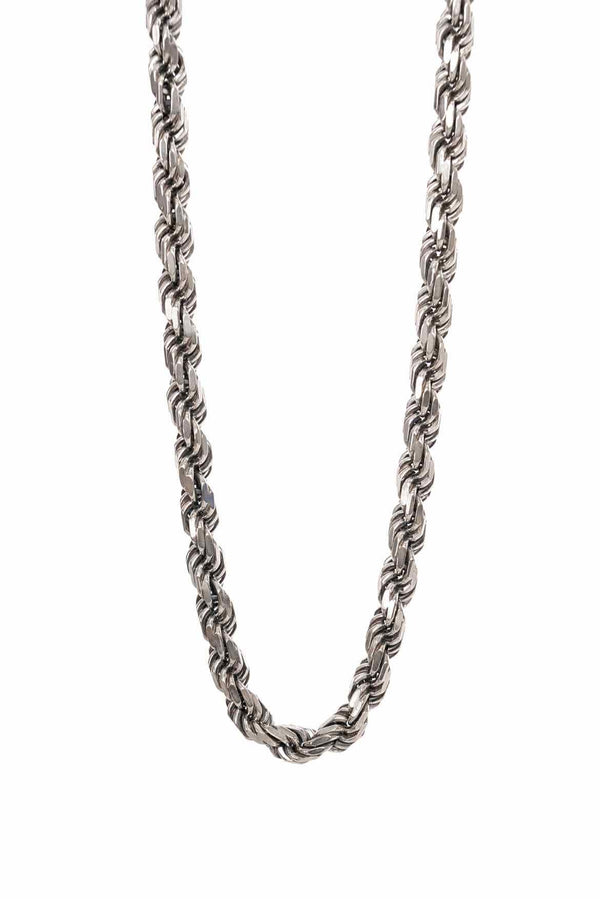 Emanuele Bicocchi Silver Rope Chain Necklace