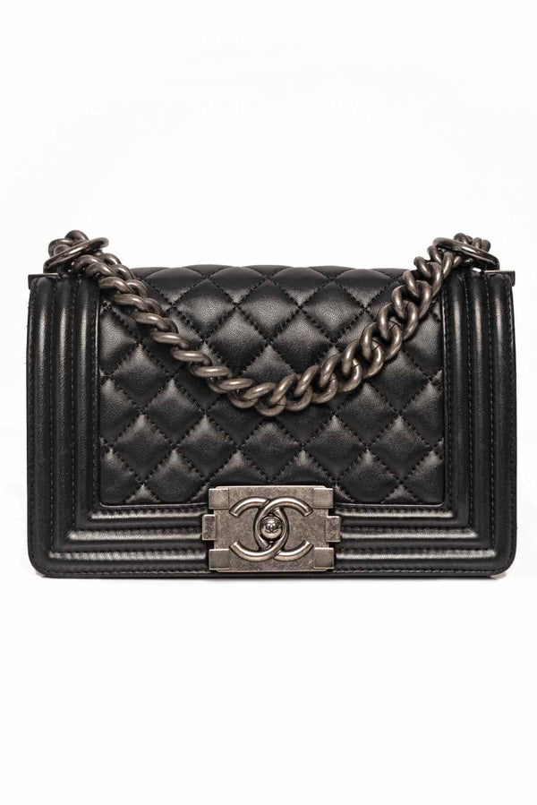 Chanel Quilted Lambskin Small Boy Bag