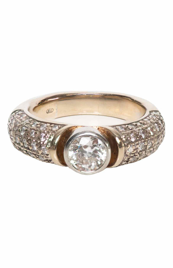 Size 6.5 Platinum & Diamond Ring
