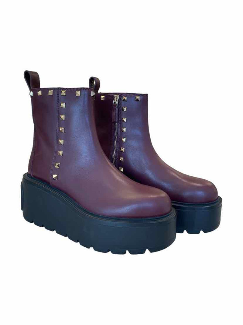 Valentino Size 39 Rockstud Platform Ankle Boots