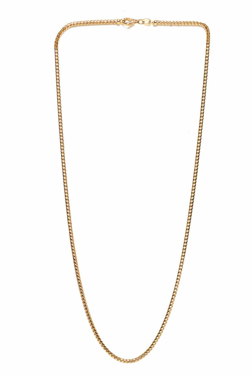 18K Gold Wheat Chain Necklace