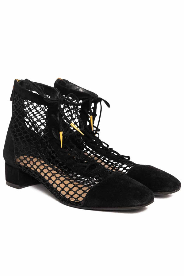 Dior Size 39 Naughtily-D Mesh Ankle Boots