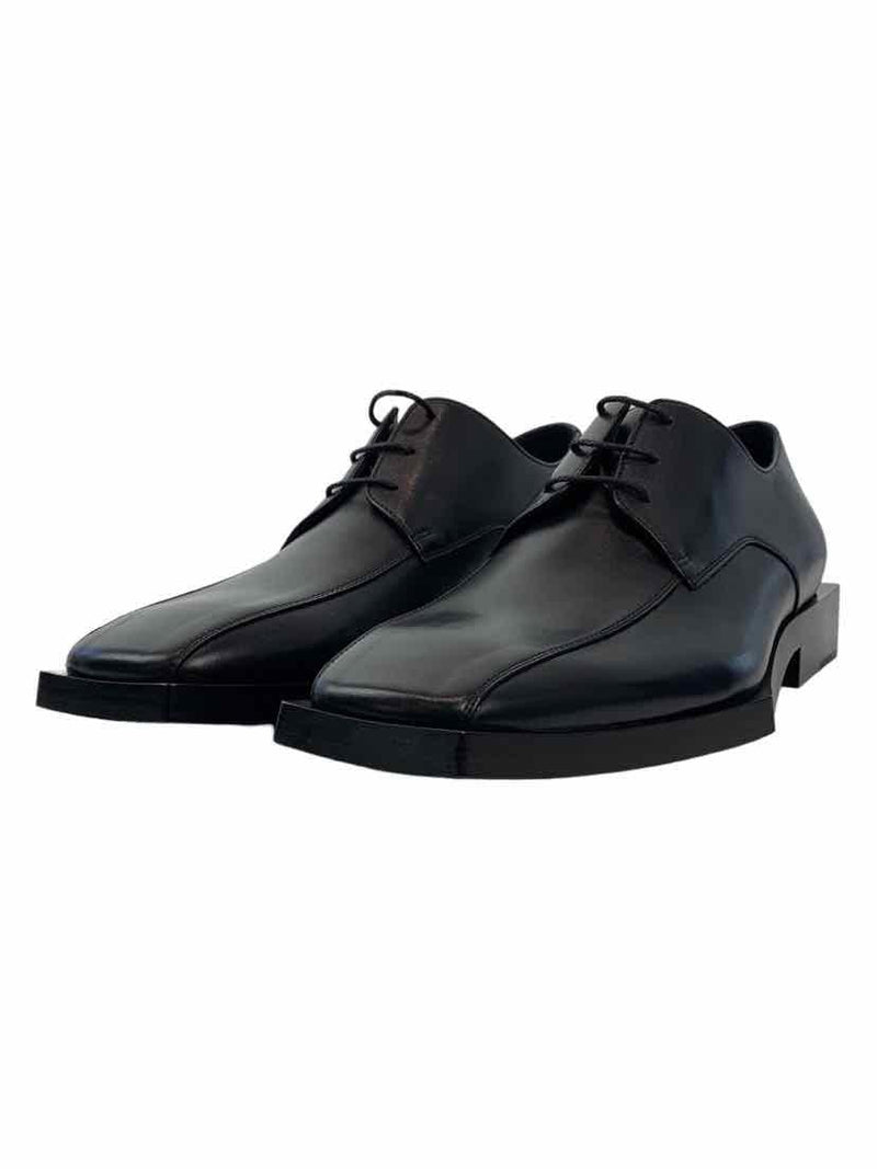  Mens Shoes Leather Lace-up Derby Vintage Woven Cap Toe Dress  Business Oxford Black 5.5 US