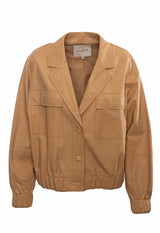 Lafayette 148 Size M Leonie Leather Jacket