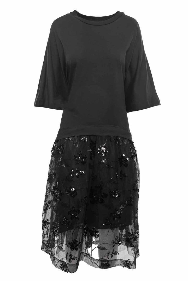 Simone Rocha Size XL Sequin Embellished T-Shirt Dress