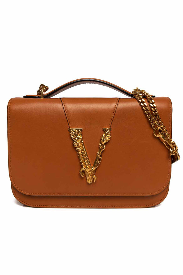 Versace Virtus Saddle Crossbody Bag