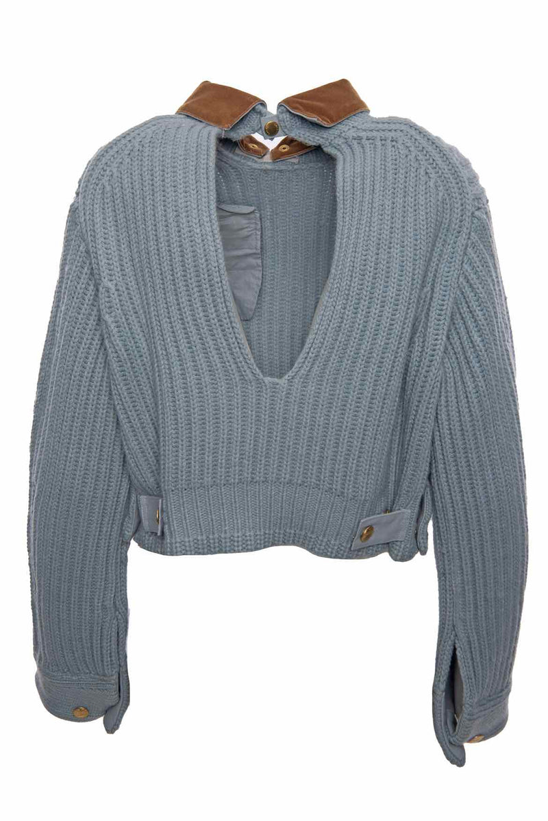 Sacai x Carhartt Size 1 WIP Detroit Cropped Sweater