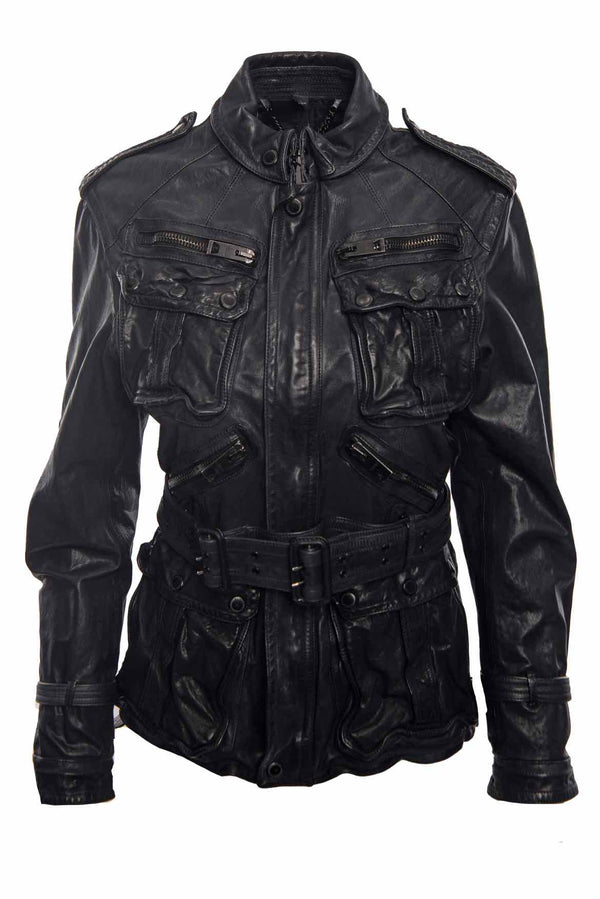 Burberry Prorsum Size 46 Leather Moto Jacket