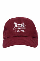 Celine Logo Embroidered Baseball Hat