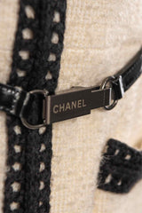 Chanel Size 34 Belted Tweed Coat