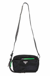 Prada New Vela Nylon Studded Crossbody Camera Bag