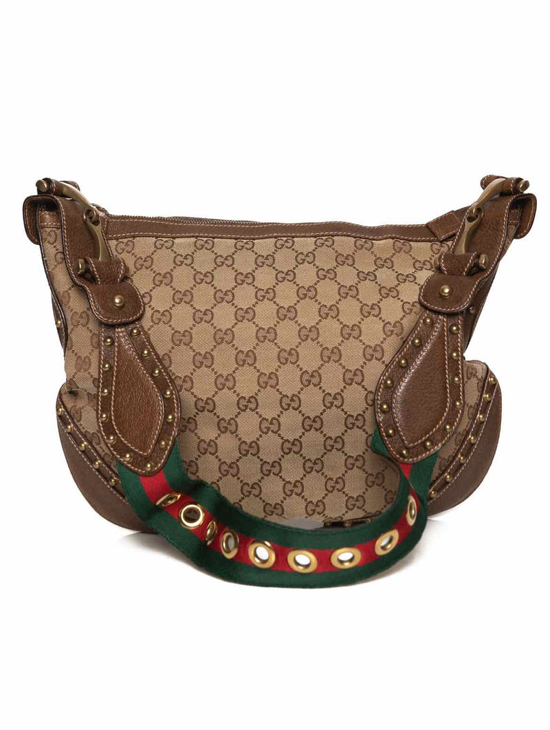 Gucci GG Pelham Studded Shoulder Bag