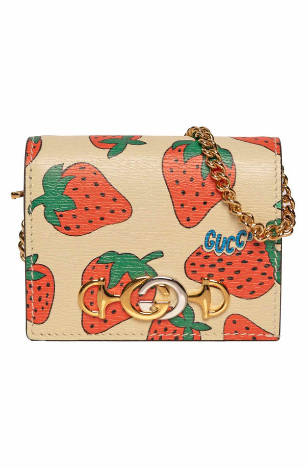 Gucci Zumi Strawberry Wallet On Chain