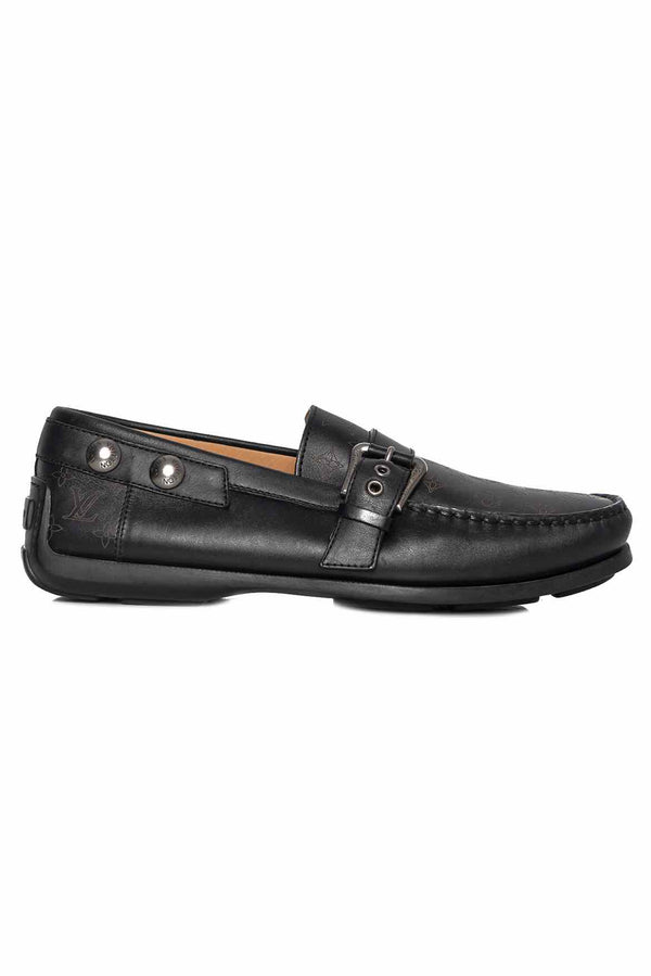 Louis Vuitton Men's Size 6.5 Monogram Leather Loafers