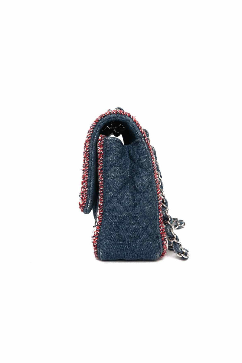Chanel Denim Flap Bag 2021 - 2 For Sale on 1stDibs
