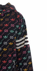 Gucci x Adidas Size 44 Logo Printed Windbreaker Jacket