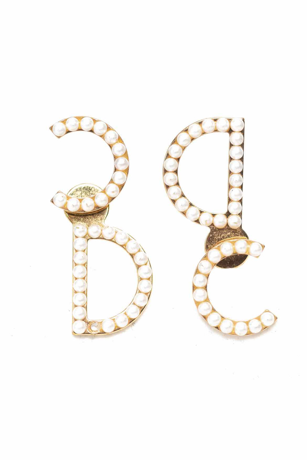 Dior logo deals drop earrings