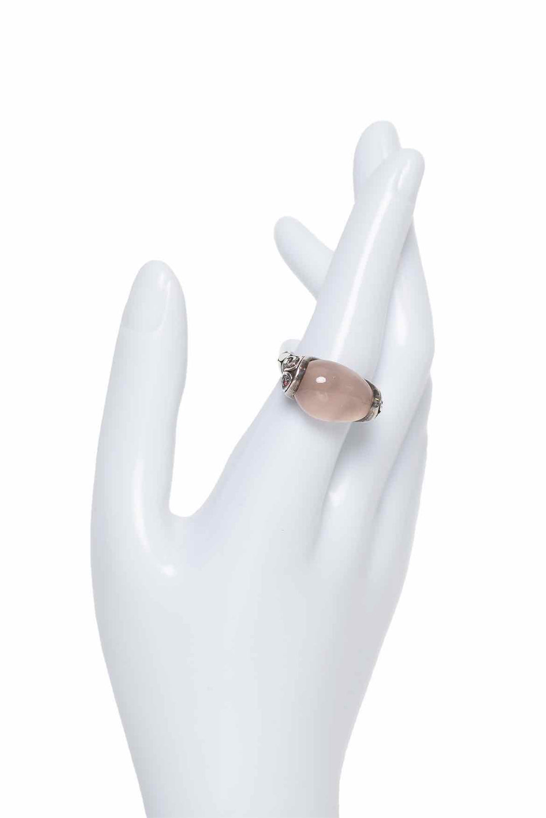 John Hardy 925 Rose Quartz Ring