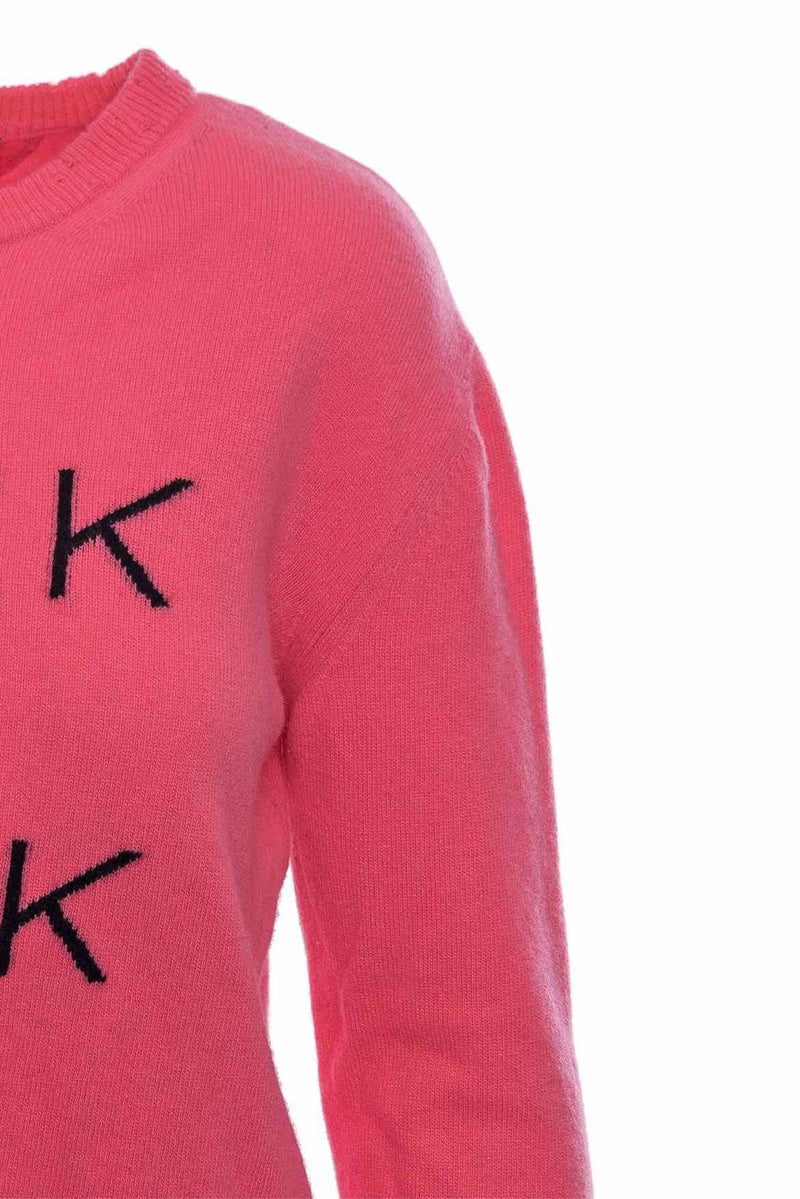 Valentino Size S 'Pink is Punk' Cashmere Blend Sweater