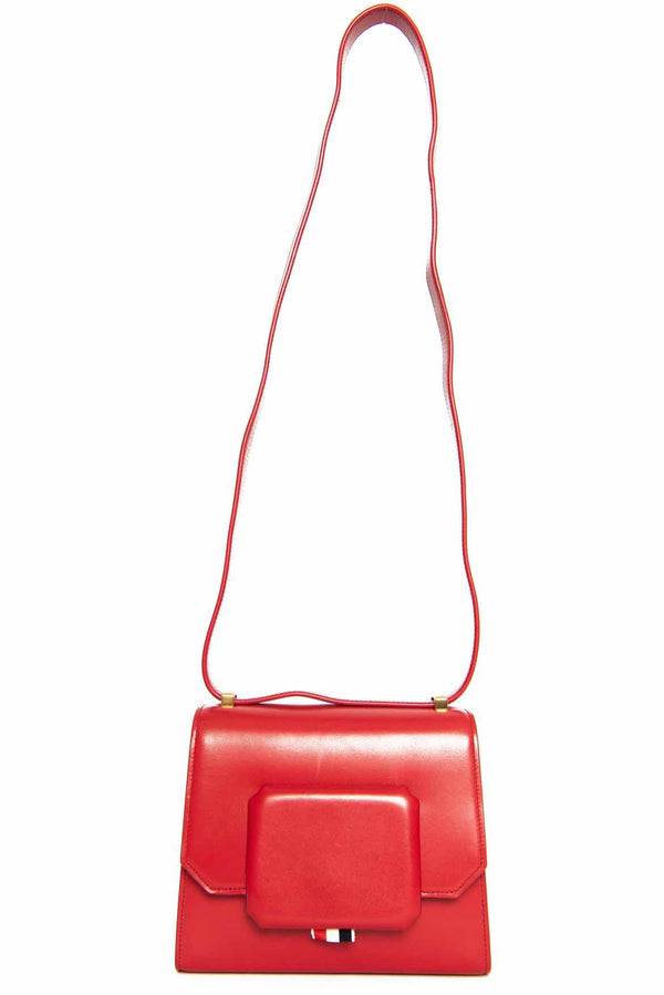 Thom Browne Red Box Calfskin Small Box Bag
