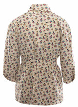 Prada Resort Size 38 Floral Print Silk Jacket