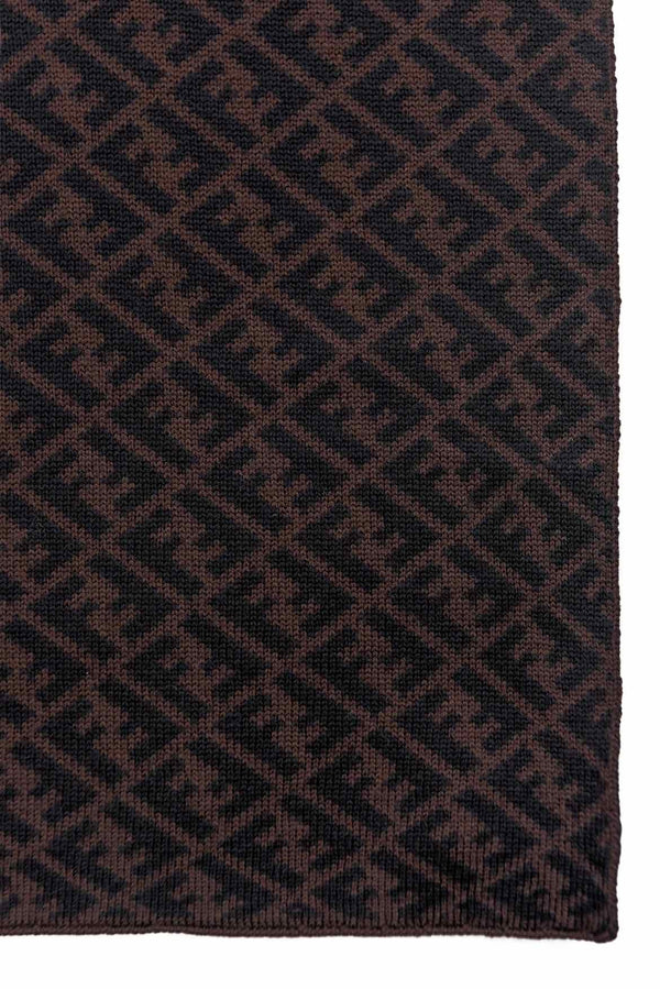 Fendi Zucca Print Wool Scarf