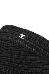 Chanel Size S CC Logo Woven Visor