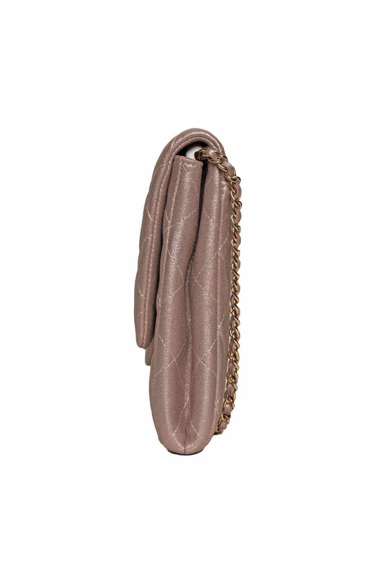 Chanel Iridescent Metalltic Single Flap Shoulder Bag