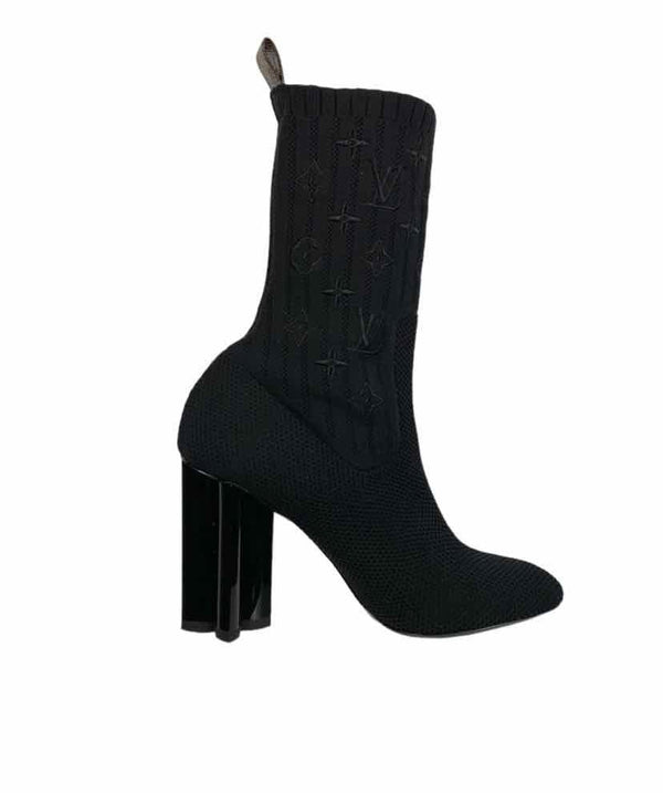 Louis Vuitton Size 37.5 Monogram Sock Boots