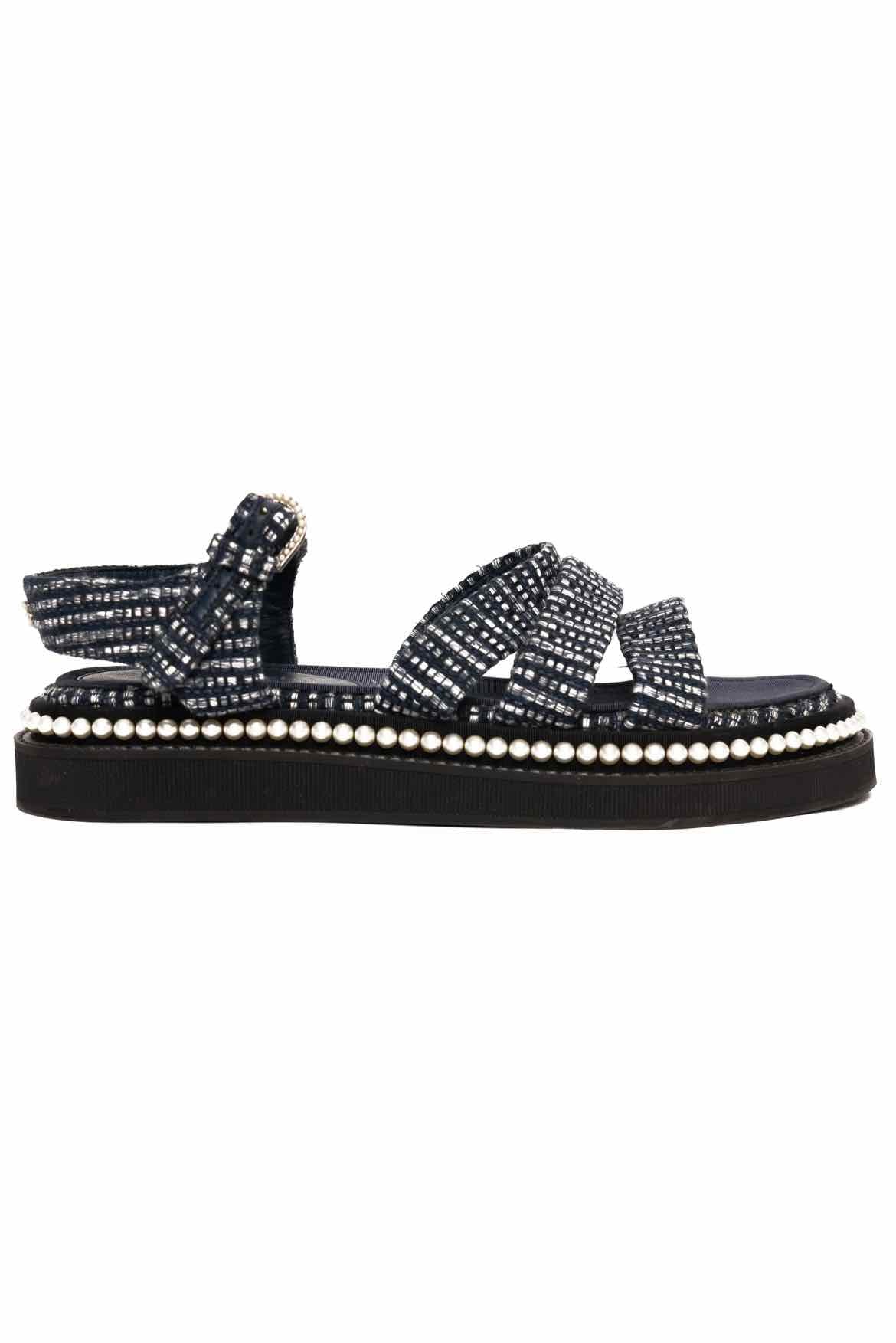 pearl chanel mules 37