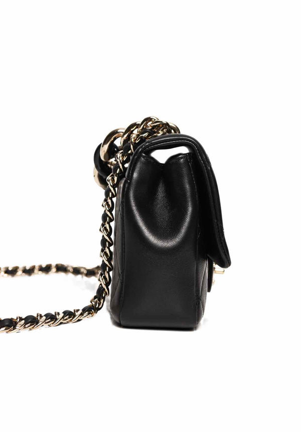 Chanel 2022 Elegant Resin Double Chain Flap Bag